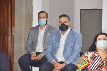 La presentación del Plan de Reactivación Económica y Social de Telde tuvo lugar este lunes en la ermita de San Pedro Mártir (Foto Francisco Javier Santana)